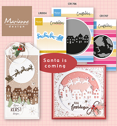 LR0934 - Marianne Design - Santa & sleigh - Noël, hiver - Detail 3