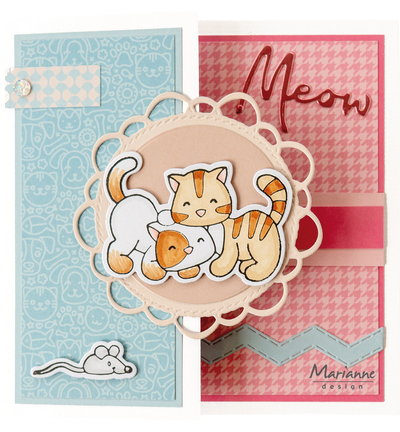 PK9202 - Marianne Design - Tails & Whiskers - A4 - Pretty Papers Blocks - Detail 2