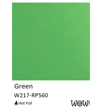 W217-RP560 - Wow! - Hot Foil, Green - Wow! Hot Foil - Detail 1