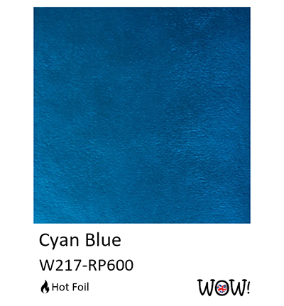 W217-RP600 - Wow! - Hot Foil, Cyan Blue - Wow! Hot Foil - Detail 1