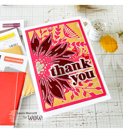 W216-REBU41 - Wow! - Deepest Darkest Crimson - Fabulous Foil - Detail 5