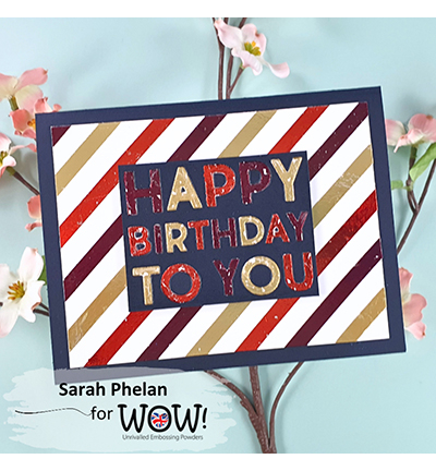 W216-REBU41 - Wow! - Deepest Darkest Crimson - Fabulous Foil - Detail 6