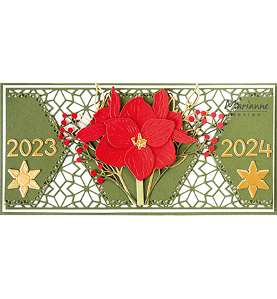 LR0834 - Marianne Design - Tiny's Amaryllis - Fleurs - Detail 2