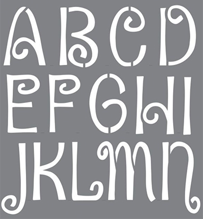 PYI102-A - DecoArt - Quirky - Mask stencils - Detail 2