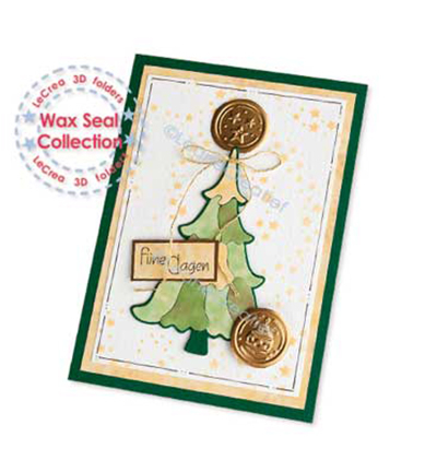 359.303 - Leane Creatief - 3D gabarit de gaufrage Cachet de cire/Wax seals, Noël - Gabarit de Gaufrage - Detail 1