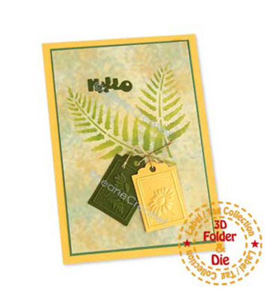 359.570 - Leane Creatief - 3D gabarit de gaufrage, Étiquettes Automne - Gabarit de Gaufrage - Detail 1