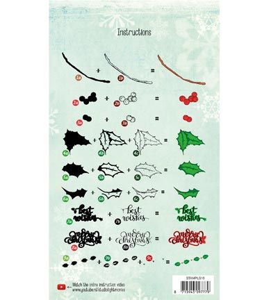 STAMPLS10 - StudioLight - Layered Christmas Stamps nr.10 - Noël, hiver - Detail 1