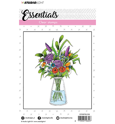 STAMPSL306 - StudioLight - Stamp A6 Essentials Nr. 306 - Fleurs - Detail 1