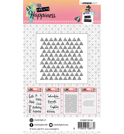 STAMPCR348 - StudioLight - Stamp Create Happiness nr.348 - Autres tampons - Detail 1 STAMPCR348 - StudioLight - Stamp Create Happiness nr.348 - Autres tampons - Detail 1