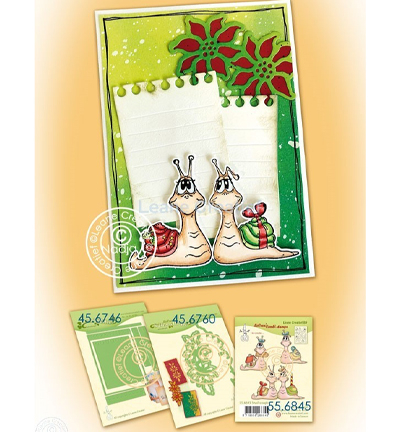 55.6845 - Leane Creatief - Couple de escargot - Tampons clear combi - Detail 3