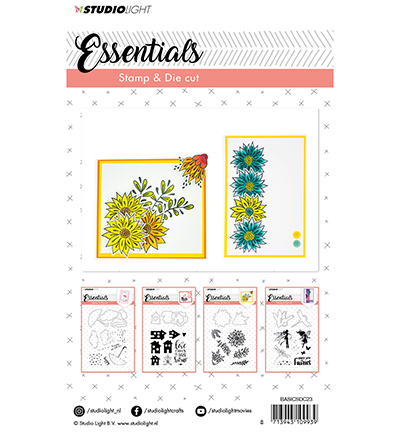 BASICSDC23 - StudioLight - Stamp & Die Cut Essentials nr.23 - Fleurs - Detail 1