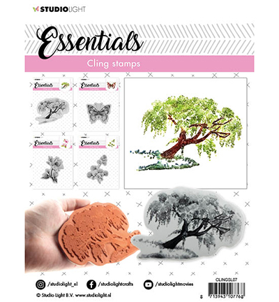 CLINGSL07 - StudioLight - Cling Stamp Essentials, nr.07 - Arbres, forêt - Detail 1