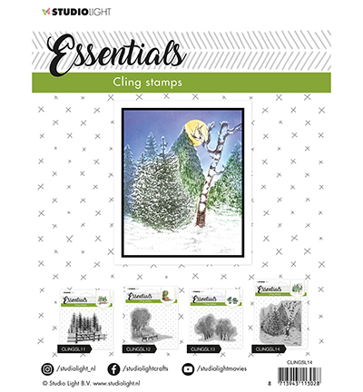 CLINGSL14 - StudioLight - Cling Stamp Essentials Christmas nr.14 - Noël, Hiver - Detail 1