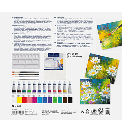 FC-379280 - Faber Castell - Acrylverf FC set 18dlg - Acryl painting set - Detail 2