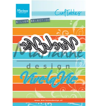 CR1325 - Marianne Design - VIVE la VIE - Textes - Detail 2