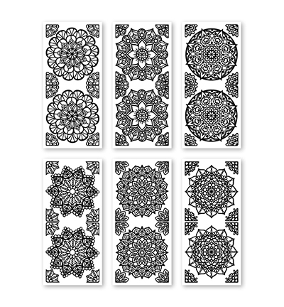 3.9908 - JeJe - Mandala - Peel-off Stickersets 6-pack - Detail 1