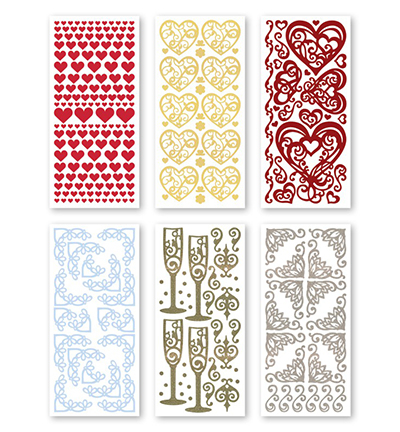 3.9932 - JeJe - Love - Peel-off Stickersets 6-pack - Detail 1