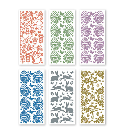 3.9936 - JeJe - Easter - Peel-off Stickersets 6-pack - Detail 1