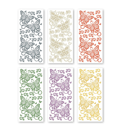3.9937 - JeJe - Butterflies - Peel-off Stickersets 6-pack - Detail 1