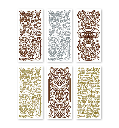 3.9991 - JeJe - Aussie - Peel-off Stickersets 6-pack - Detail 1