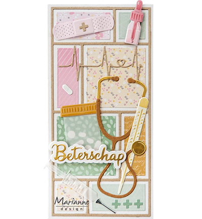 CR1547 - Marianne Design - Band aid & pills - Maladie - Detail 4