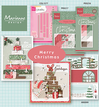 PK9217 - Marianne Design - Merry Christmas - A4 - Pretty Papers Blocks - Detail 14