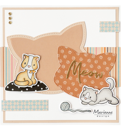 CR1732 - Marianne Design - Cat Frame - Craftables - Detail 3