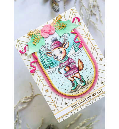 SL-ES-STAMP895 - StudioLight - Cozy deer Essentials nr. 895 - Noël, hiver - Detail 1 SL-ES-STAMP895 - StudioLight - Cozy deer Essentials nr. 895 - Noël, hiver - Detail 1