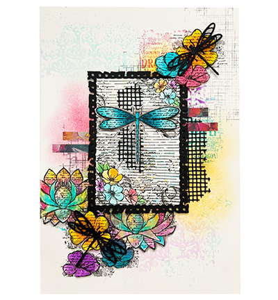 HE-DD-STAMP909 - Hazel Eaton - Grunge word cloud Dragonfly Dreams nr. 909 - Textes - Detail 5