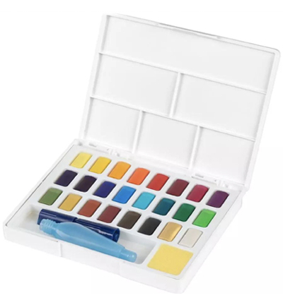 FC-169724 - Faber Castell - Set aquarelle, 24 couleurs, avec palette - Faber Castell Watercolour - Detail 1