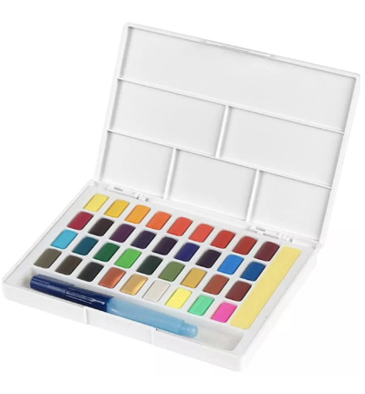 FC-169736 - Faber Castell - Set aquarelle, 36 couleurs, avec palette - Faber Castell Watercolour - Detail 1