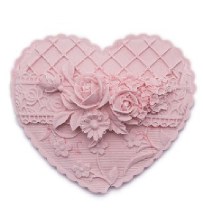 740039-20 - Stafil - Decorated heart - Moules Silicone - Detail 1