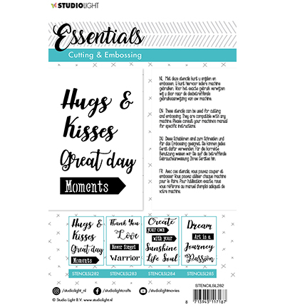 STENCILSL282 - StudioLight - Embossing Die Cut Essentials nr.282 - - Detail 1 STENCILSL282 - StudioLight - Embossing Die Cut Essentials nr.282 - - Detail 1