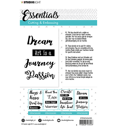 STENCILSL285 - StudioLight - Embossing Die Cut Essentials nr.285 - - Detail 2 STENCILSL285 - StudioLight - Embossing Die Cut Essentials nr.285 - - Detail 2