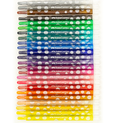 FC-120004 - Faber Castell - Crayons cire rotatifs FC . Boite en carton. - Craies cire - Detail 1 FC-120004 - Faber Castell - Crayons cire rotatifs FC . Boite en carton. - Craies cire - Detail 1
