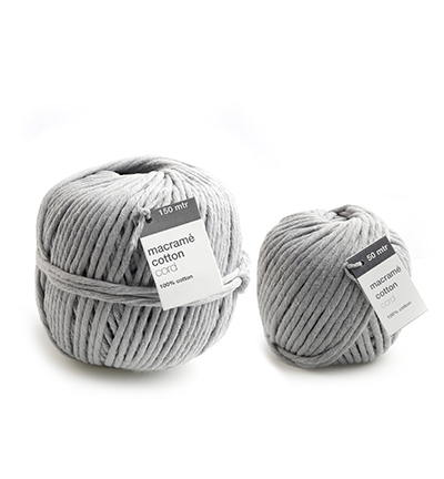 1059.5005.80 - Vivant - Macrame Cotton Cord, Gris - Macrame - Detail 1