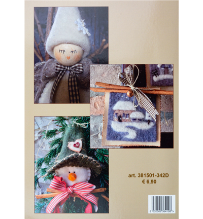 381501-342D - Stafil - Buch, Flocons de neige et de laine - Tissu - Detail 1