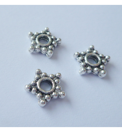 FLP-SP-003 - Nellie's Choice - Floral Spacers -  silver  nr. 3 - Floral Spacers - Detail 1