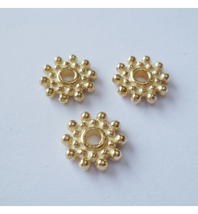 FLP-SP-008 - Nellie's Choice - Floral Spacers -  gold  nr. 8 - Floral Spacers - Detail 1