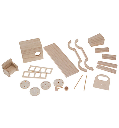 8634-01 - Stafil - Kit DIY Voiture en bois - Noël - Detail 1