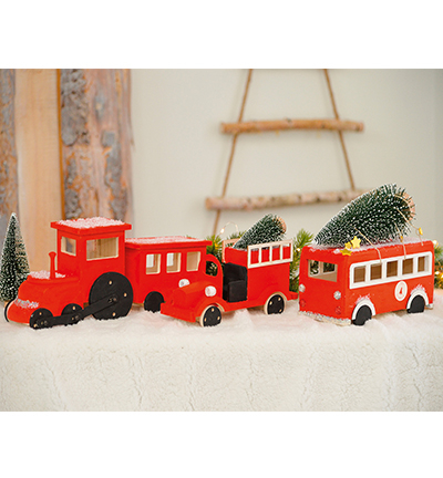 8634-01 - Stafil - Kit DIY Voiture en bois - Noël - Detail 3