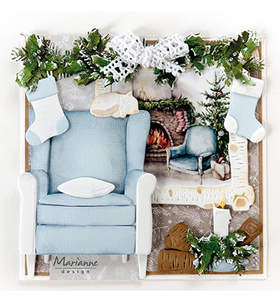 LR0733 - Marianne Design - Christmas Stockings - Noël, hiver - Detail 2