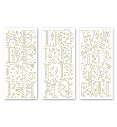 3.9502 - JeJe - ABC Classic Gold/White - Sets peel-off & multipacks - Detail 1