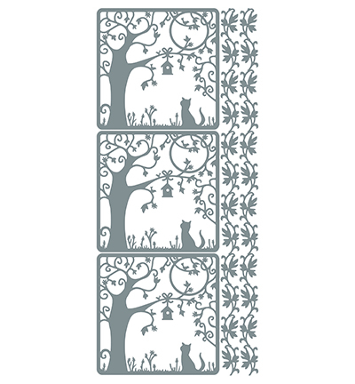 368101 S/S - JeJe - Tree Silver/Silver - Fleurs, animaux & figures - Detail 1