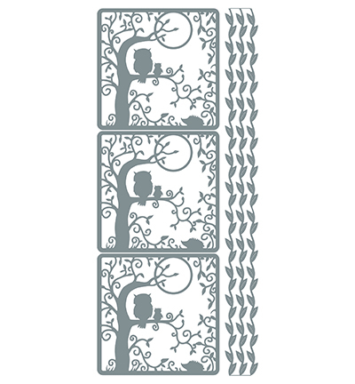 368301 S/S - JeJe - Tree Silver/Silver - Fleurs, animaux & figures - Detail 1