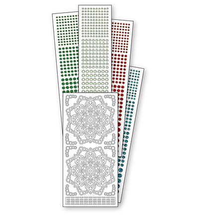 3.8037 - JeJe - White Flowers - Jewelly Pearls & Gems - Detail 1