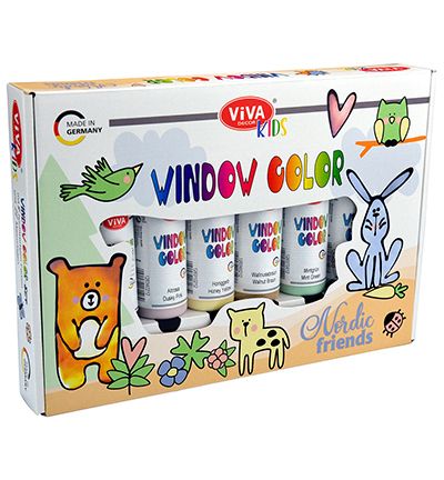 800303900 - ViVa Decor - Window Color Set Kids, Nordic Friends - Viva Window Color Kids Set - Detail 4