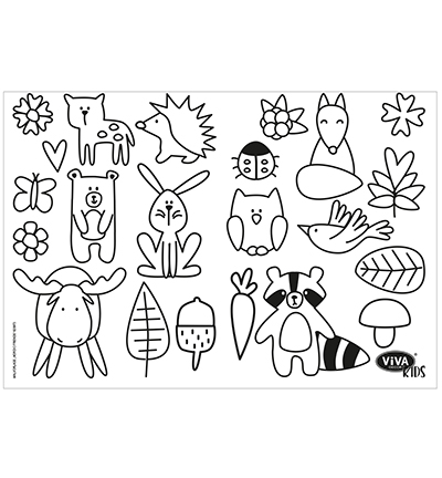 800303900 - ViVa Decor - Window Color Set Kids, Nordic Friends - Viva Window Color Kids Set - Detail 5
