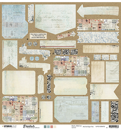 SL-PES-SCRAP30 - StudioLight - SL Scrap Labels usable with dies Planner Essentials nr.30 - Scrap - Detail 1