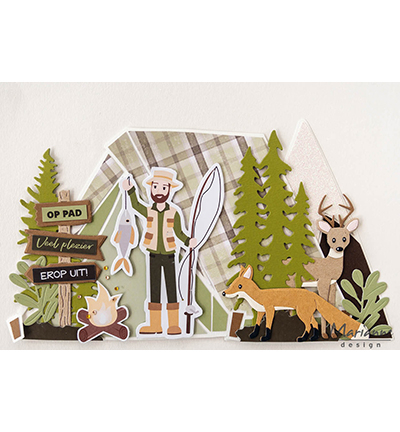 PK9176 - Marianne Design - De natuur in by Marleen - Pretty Papers Blocks - Detail 1